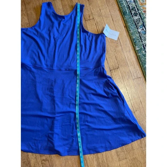Athleta‎ NWT Blue Conscious Dress Athletic Fit Flare Skater Size 2X Golf Tennis - Picture 5 of 9